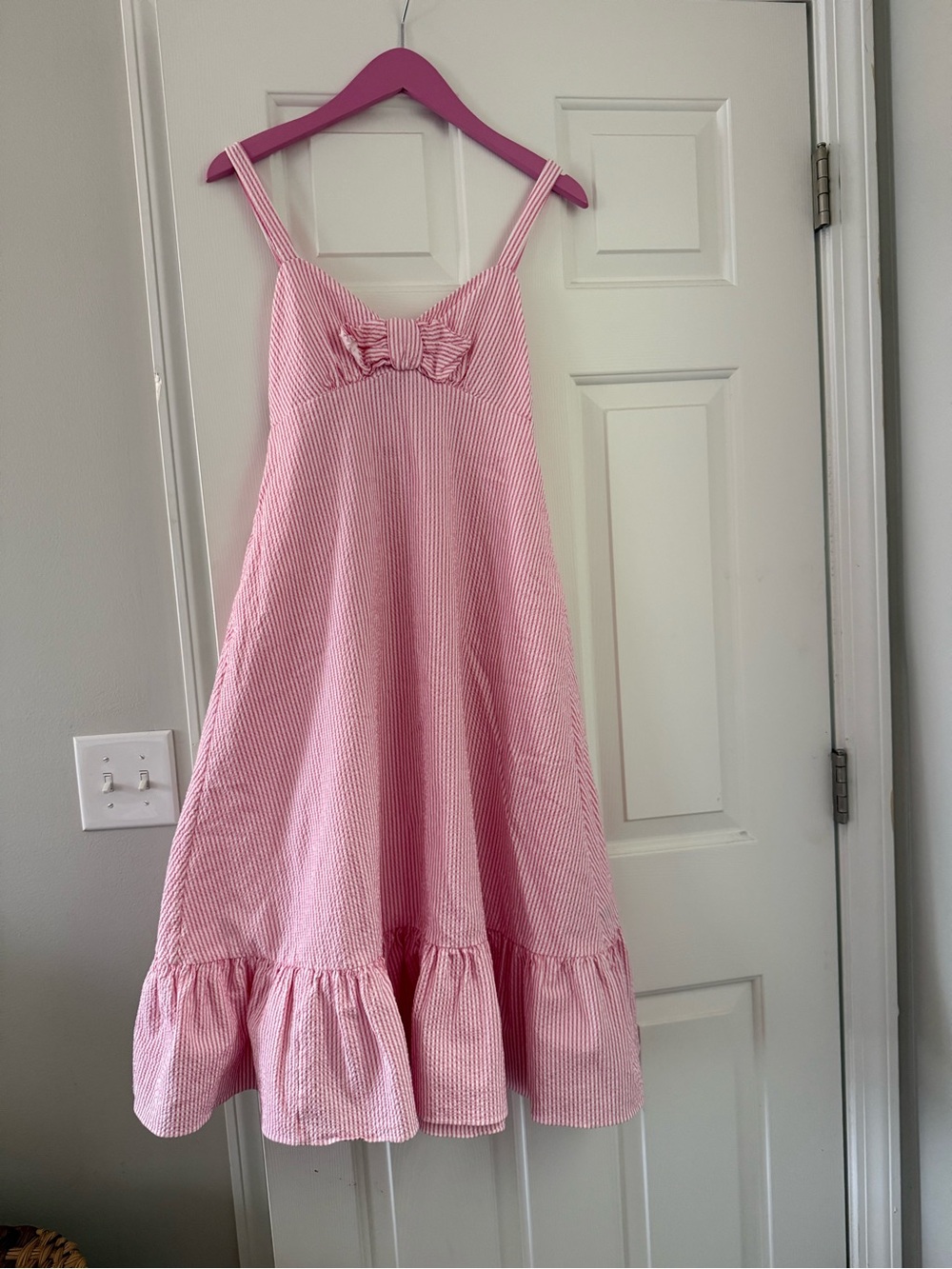Kate Spade Pink Striped Bow-Front dress